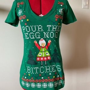 Funny Christmas Sweater Style Novelty T-Shirt Xmas